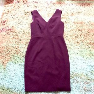 Plum knee length dress